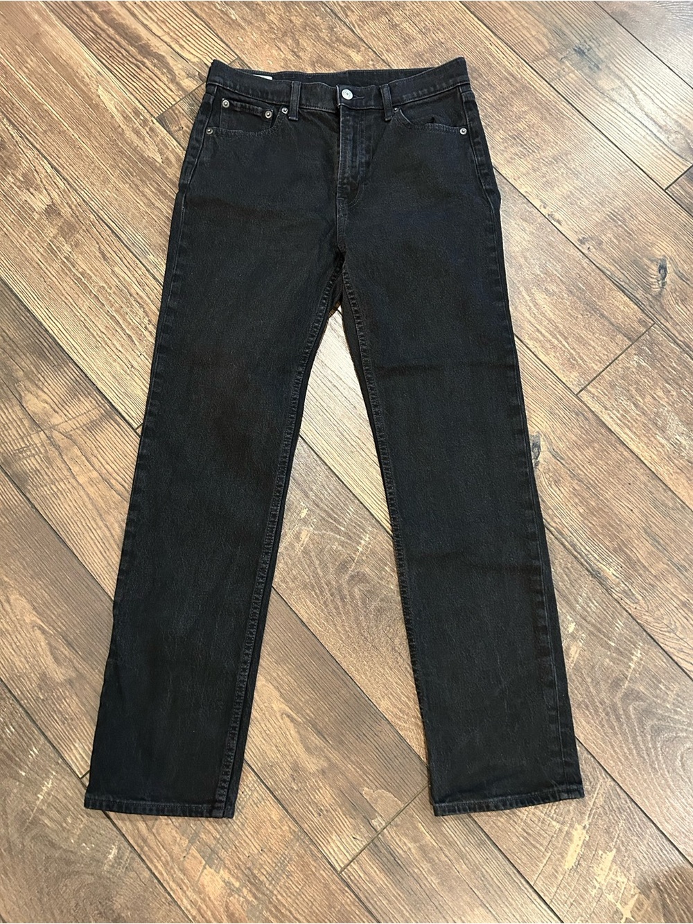 GAP Black Vintage 90s Straight High Rise Rigid Denim Jeans